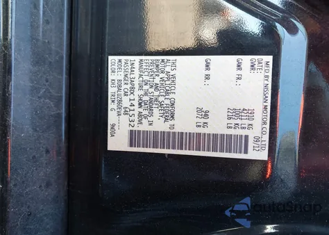 2013 Nissan Altima 2.5 Sv from USA, damaged, VIN 1N4AL3AP8DC141532